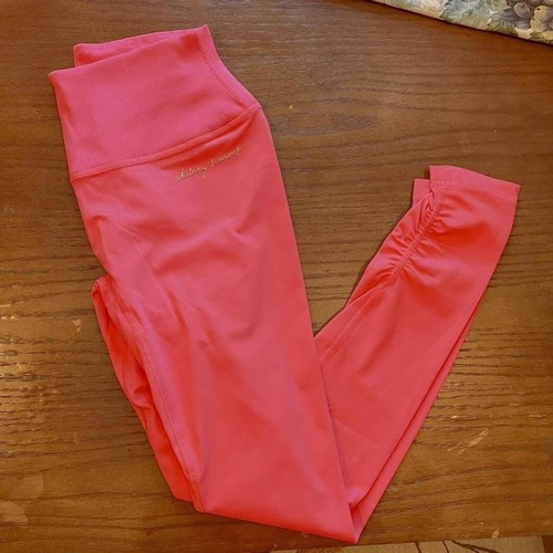 Gymshark Whitney Simmons Coral Pink V2 Ruched Leggings