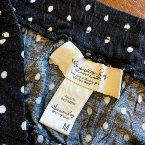 American Rag Y2K Black and White Polka Dot Flowy Skirt - photo 3