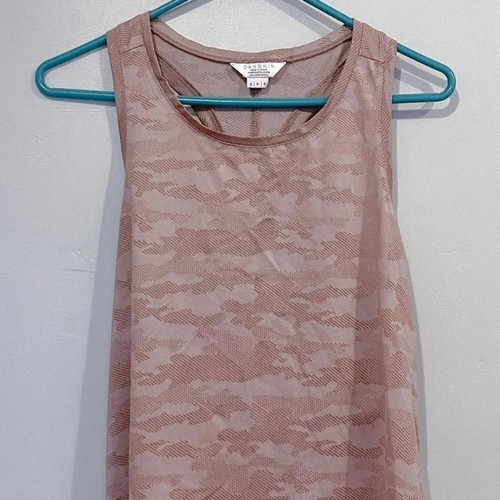 Danskin Performance Racerback Pink Camo Tank Top (Small)