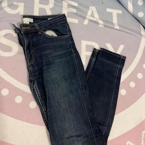 Y2K Classic Dark Wash H&M Skinny Jeans (Size 4) - photo 2