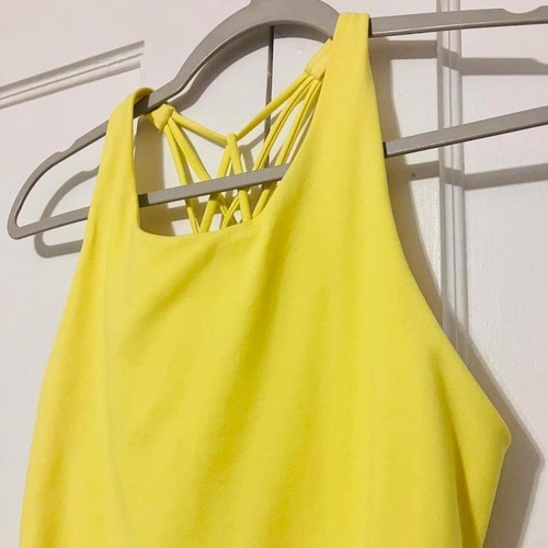 Fabletics "Electric Lemon" AirLite Strappy Tank Top (Small) - photo 2
