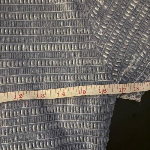 Y2K Miki Grey Shirred Velvet Crop Top (Small) - photo 5