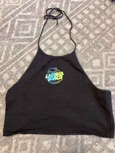 Y2K H&M Laguna Beach California Graphic Halter Crop Top (Small)