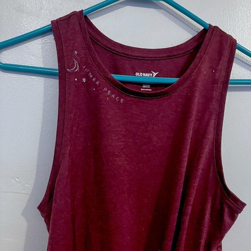 Old Navy "Inner Peace" Knot-Front Active Tank (Small) - photo 2