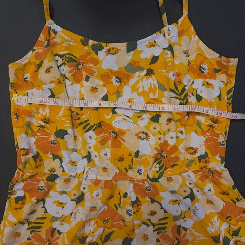 H&M DIVIDED Orange Floral Print Romper - photo 4
