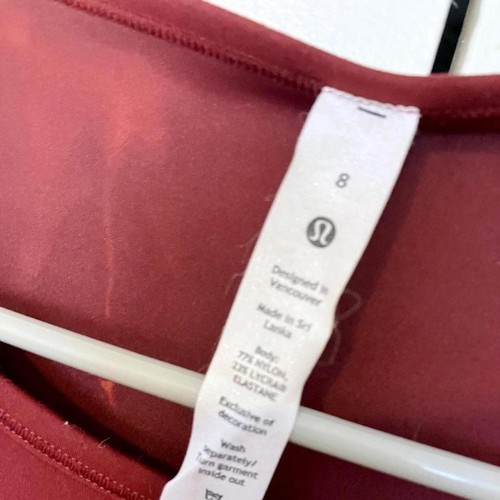 Lululemon Wunder Train Cropped Long Sleeve (Merlot, Size 6) - photo 3