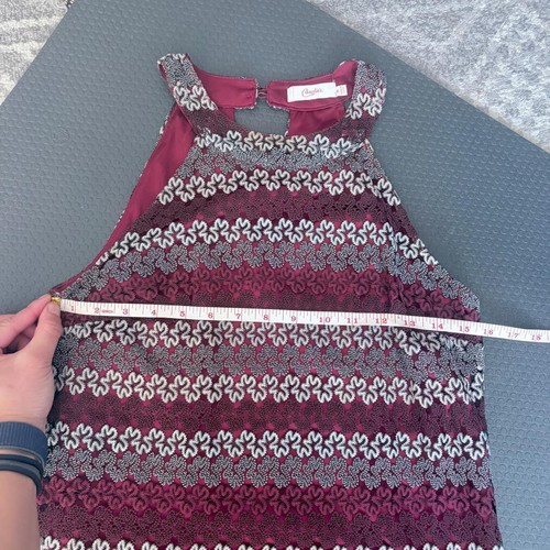 Candie's Burgundy Lace Halter Dress (Medium) - photo 3