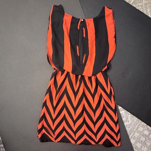 Y2K Love Culture Red and Black Chevron Dress - photo 2