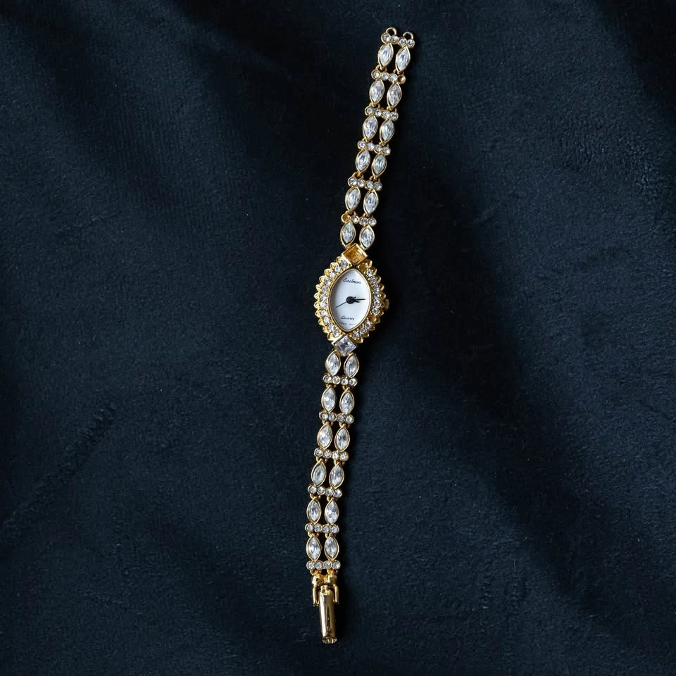Vintage Eastman Quartz Rhinestone Cocktail Watch - AS-IS - photo 5