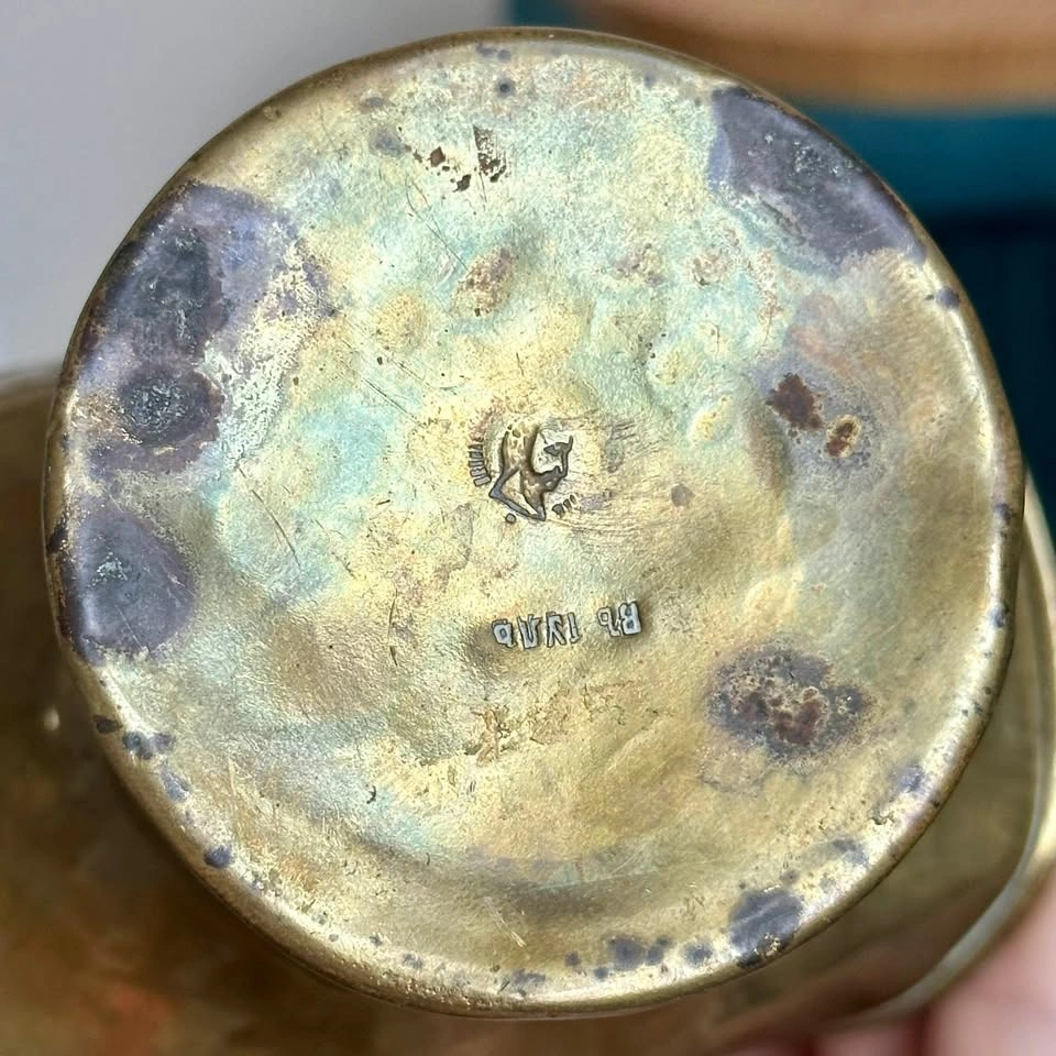 Antique Imperial Russian Brass Bucket - Tula Stamped c.1890s - photo 4