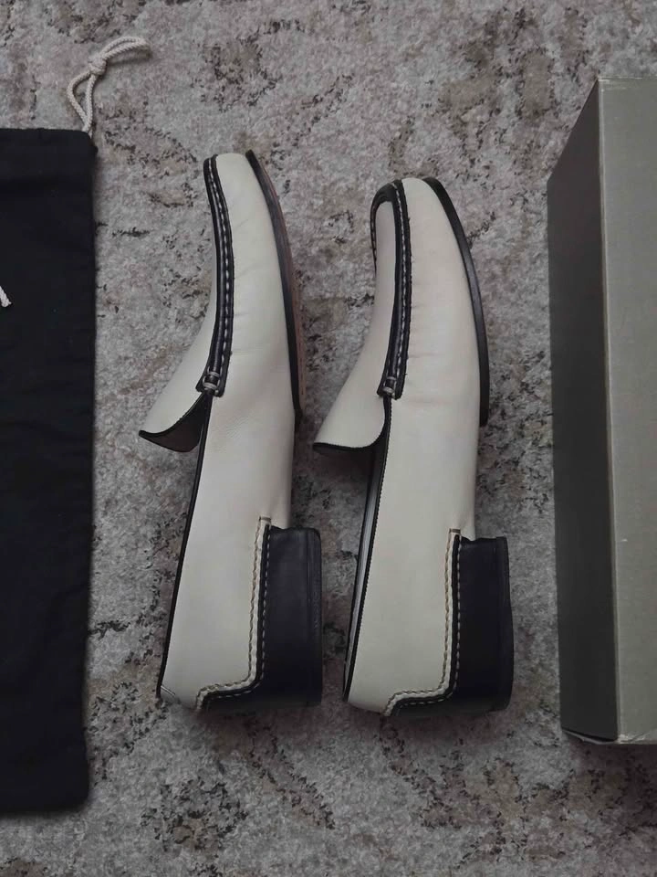 COLE HAAN Leather Driving Mocs White Women's Size 9.5 - photo 2