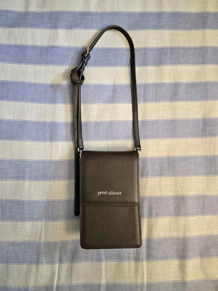 PRIVE ALLIANCE BY BBH Grained Leather Crossbody Bag