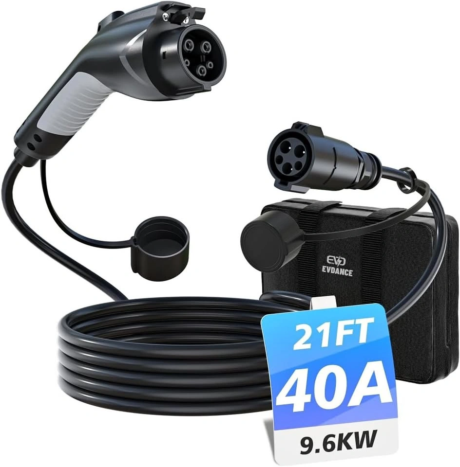 EV Charger Extension Cable (40A 21FT) for J1772 Charger