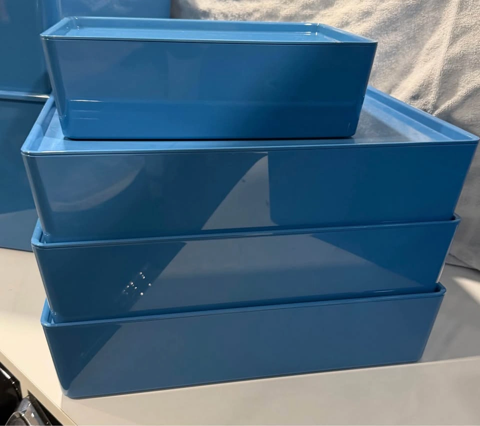 IKEA KUGGIS Blue Storage Bins – 10-Piece Set - photo 3