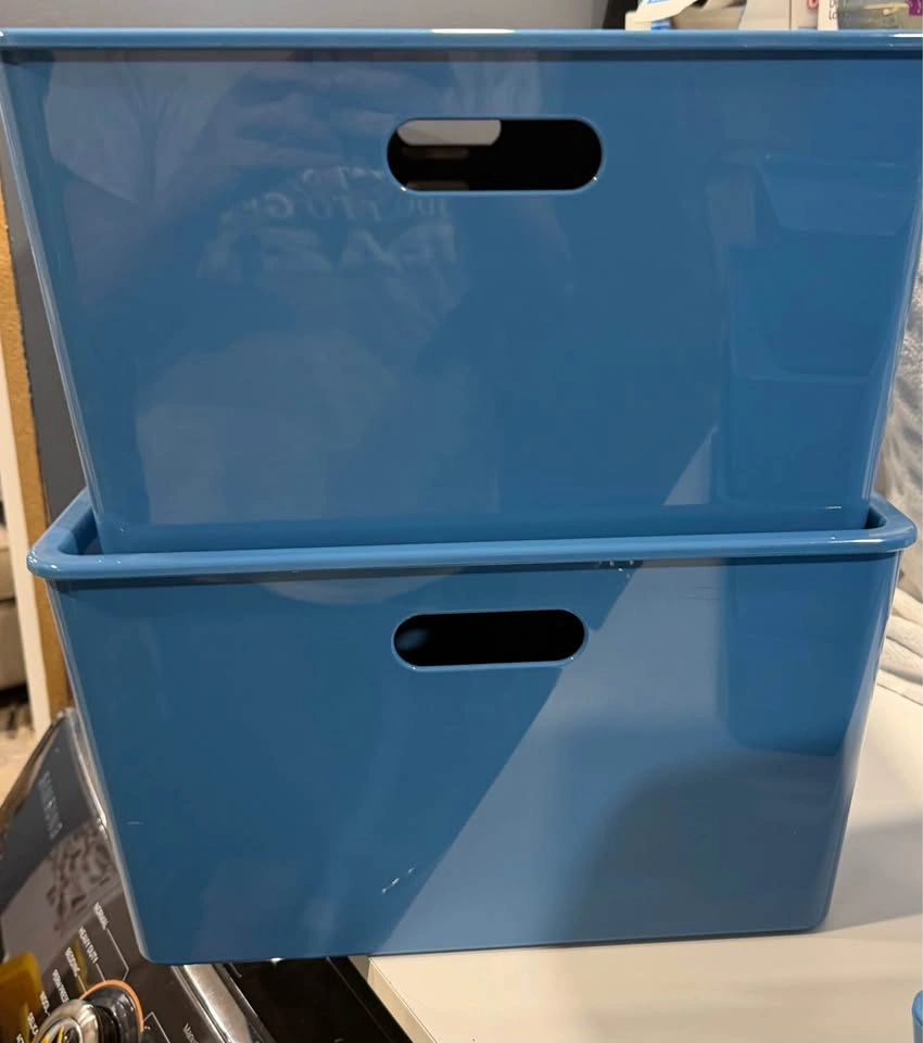 IKEA KUGGIS Blue Storage Bins – 10-Piece Set - photo 4