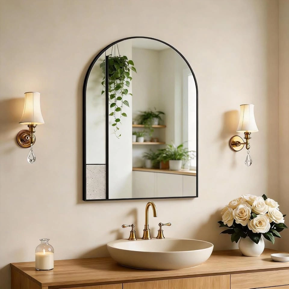 20x28 Inch Arched Wall Mirror