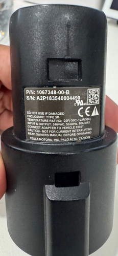 EV Charging Adapter J1772 to Tesla (NACS) Used But Tested