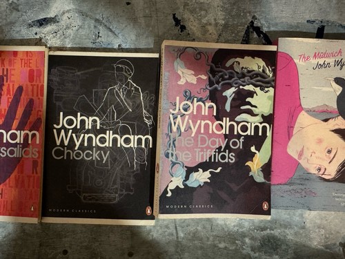 John Wyndham Paperback Books - Chrysalids, Chocky, Day Of The Tr