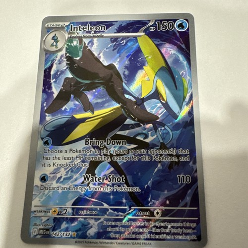 Pokemon Card Inteleon 142/132 Illustration Rare Near Mint