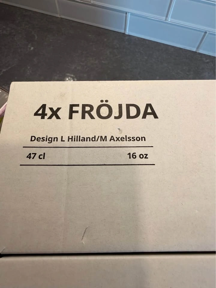 NEW IKEA FRÖJDA Wine Glasses – Set of 4 (16 oz) - photo 3