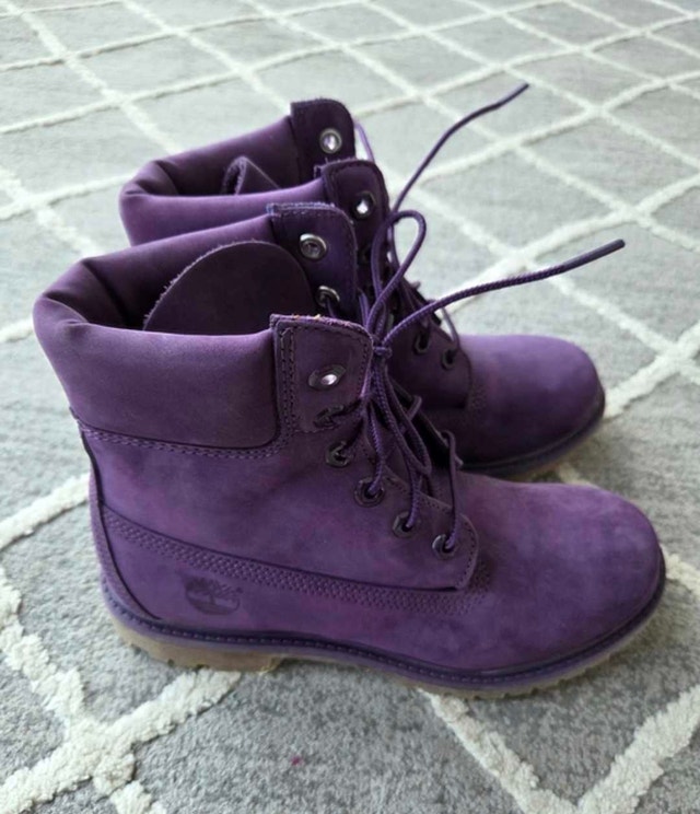 New Timberland Purple Nubuck Premium Waterproof Boots - photo 4