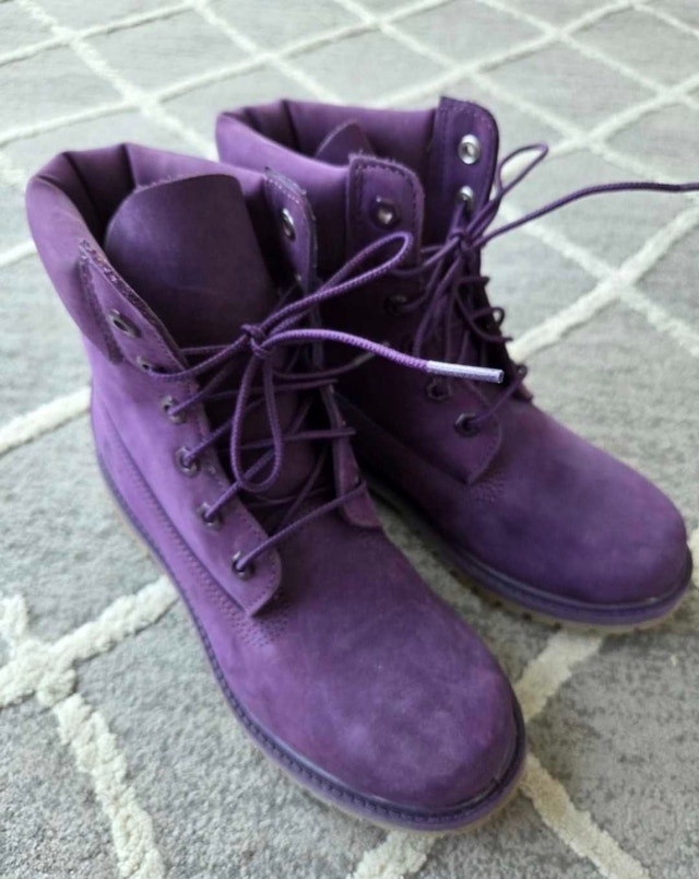 New Timberland Purple Nubuck Premium Waterproof Boots - photo 5