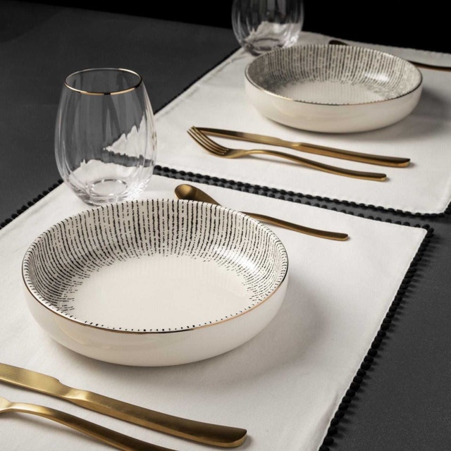 14 piece Thyme & Table Riley Ceramic Dinnerware Set - photo 3