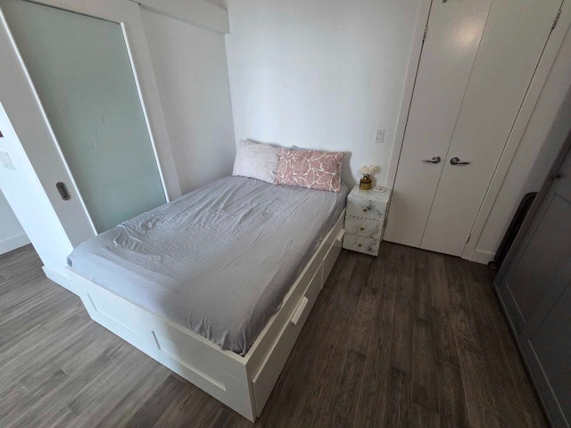 1yr Bed + Mattress Ikea Brimnes with storage and Anneland - photo 5