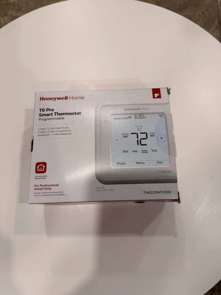 New Honeywell Home T6 Pro Smart Wi-Fi Thermostat – TH6220WF2006 - photo 2