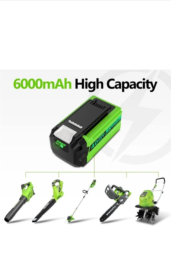 40V 6.0Ah Lithium Battery Replacement for GreenWorks - photo 3