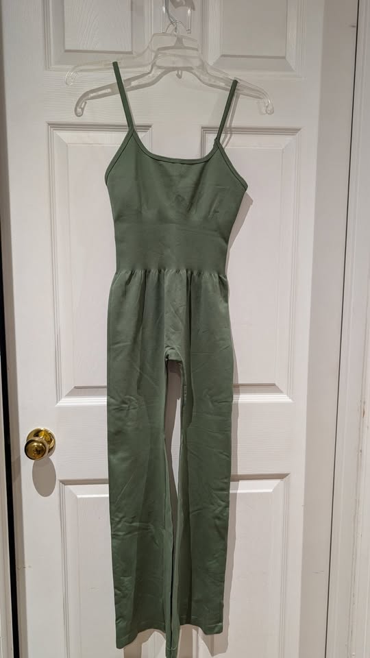 FLARE JUMPSUIT SPAGHETTI STRAPS SCOOP NECK - photo 2