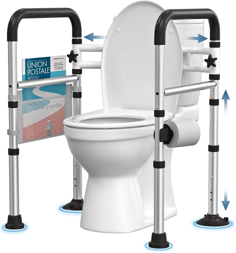 New - Toilet Safety Rails, 350 LBS thumbnail