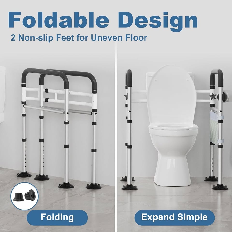 New - Toilet Safety Rails, 350 LBS - photo 2