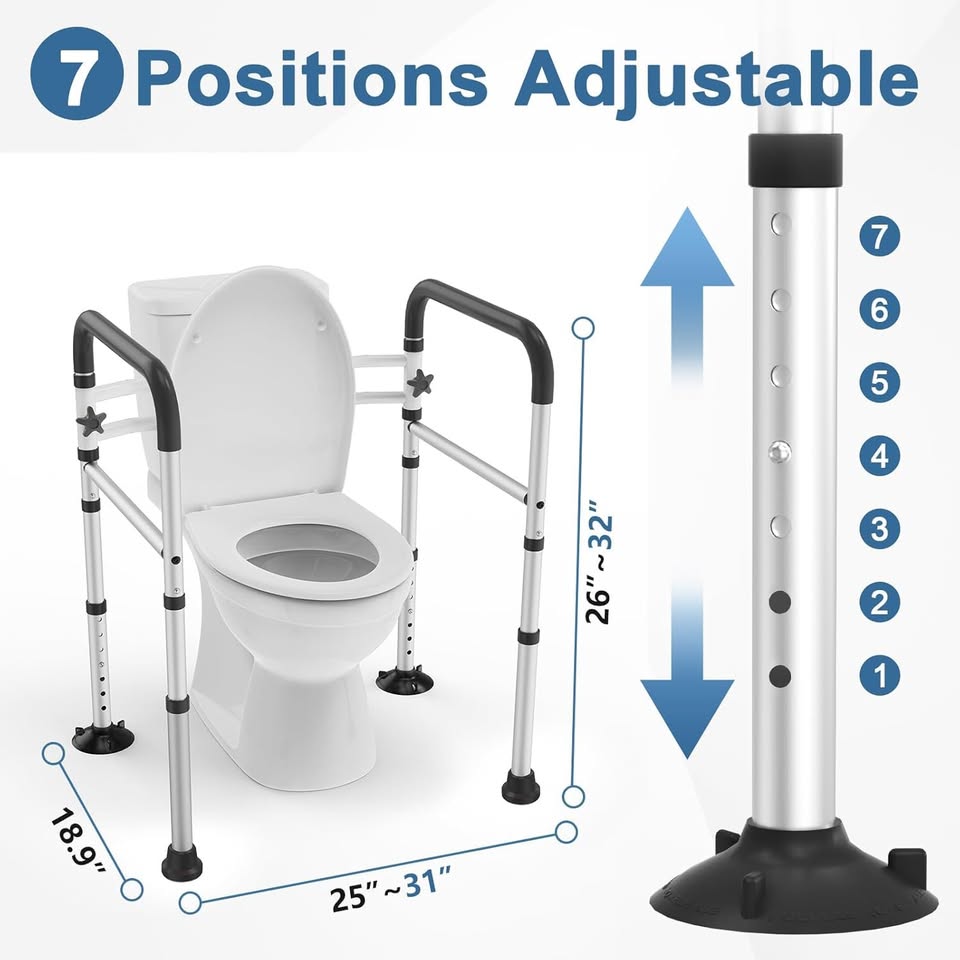 New - Toilet Safety Rails, 350 LBS - photo 3