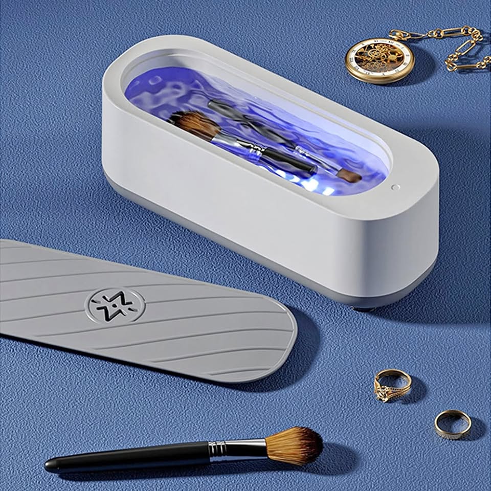 NEW Ultrasonic Jewelry Cleaner Portable Low Noise