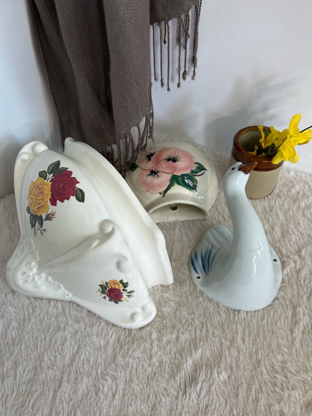 Vintage Porcelain Ceramic Wall Hanging Collection