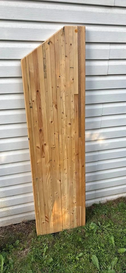 Custom Angled Butcher Block Wood Countertop