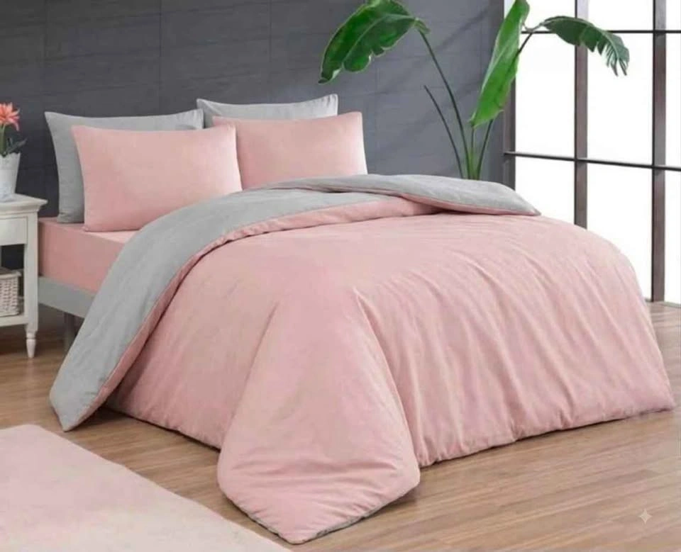 New Pink Cotton Jersey Comforter Set Full/Queen - photo 2