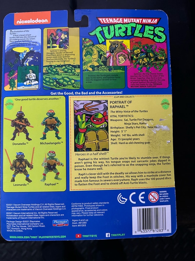 Playmates Teenage Mutant Ninja Turtles Raphael - photo 2