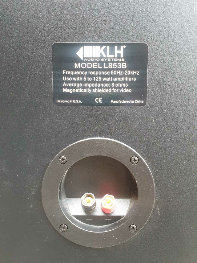 KLH Speakers Model: L853B - photo 3