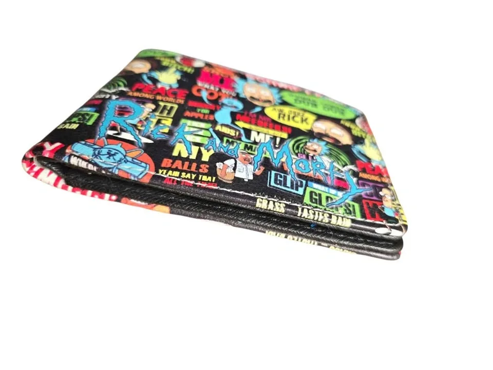 Rick and Morty Wallet • Cartoon Collage Design - photo 2