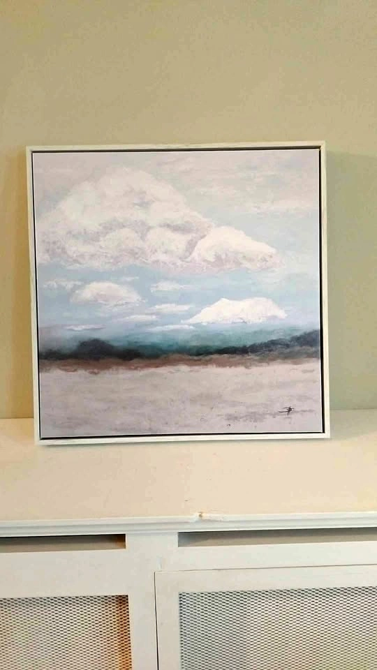 Framed Abstract Landscape Painting Home Sense