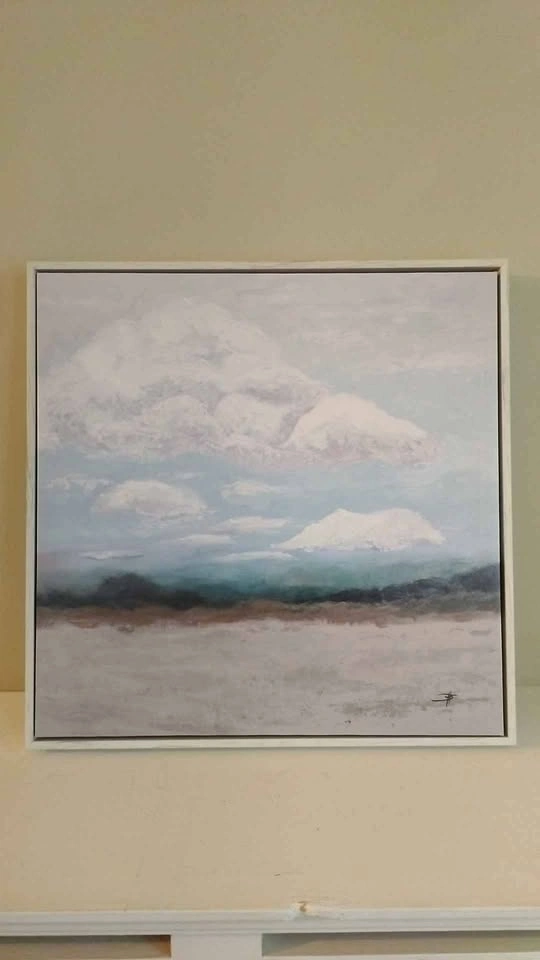 Framed Abstract Landscape Painting Home Sense - photo 2