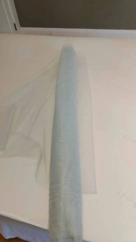 Light Shimmering Blue Tulle Fabric Roll - photo 3