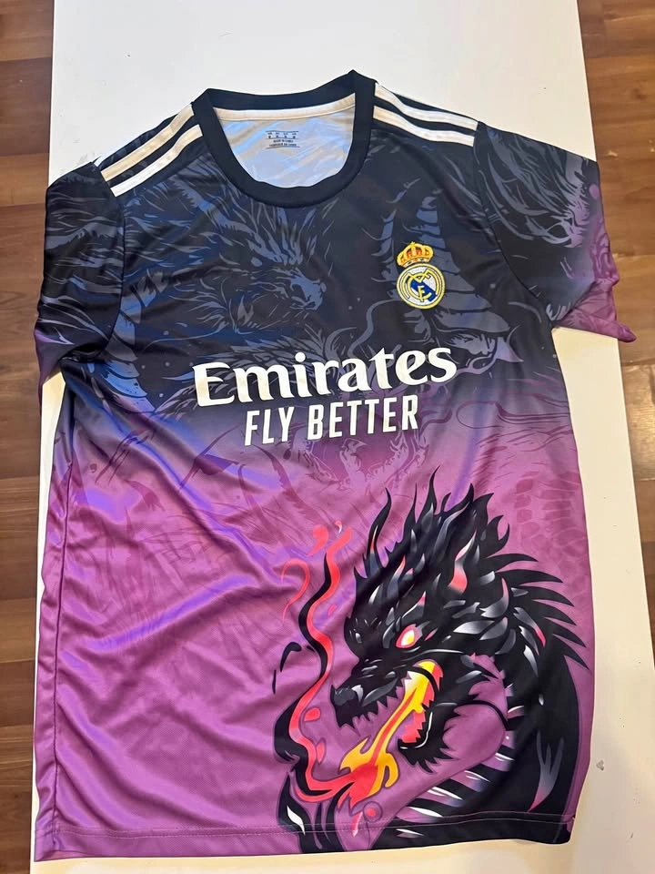 Adidas Real Madrid Medium Mbappé #9 Dragon Concept Jersey