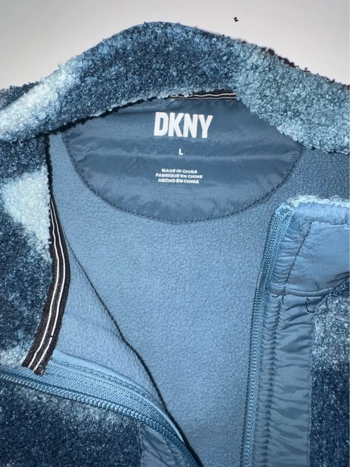 DKNY Camo Sherpa Fleece 1/4 Zip Pullover - photo 2