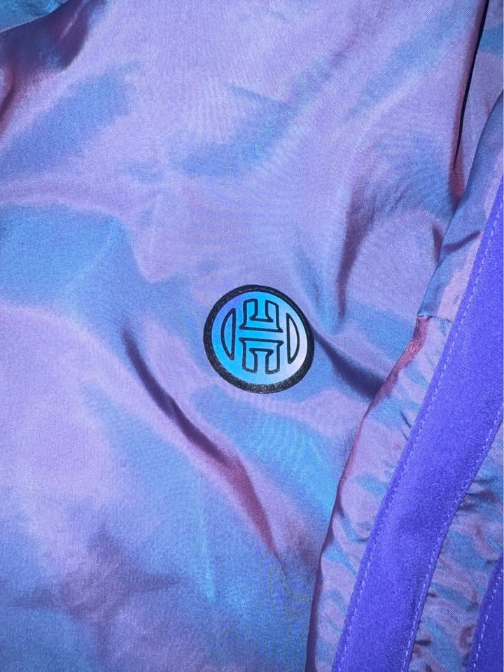 Adidas James Harden 1/4 Zip Iridescent Windbreaker - photo 2