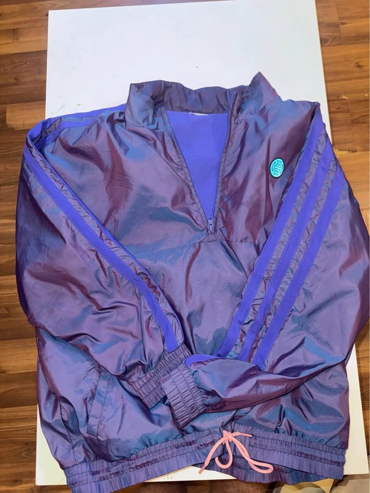 Adidas James Harden 1/4 Zip Iridescent Windbreaker - photo 3