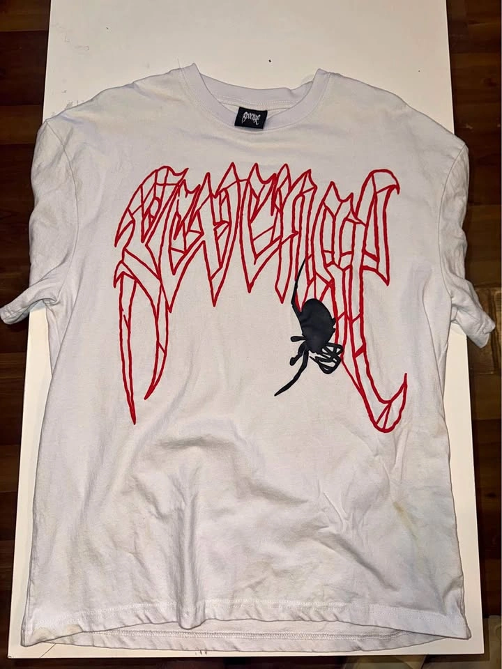 Revenge Spider T-Shirt White Size Large