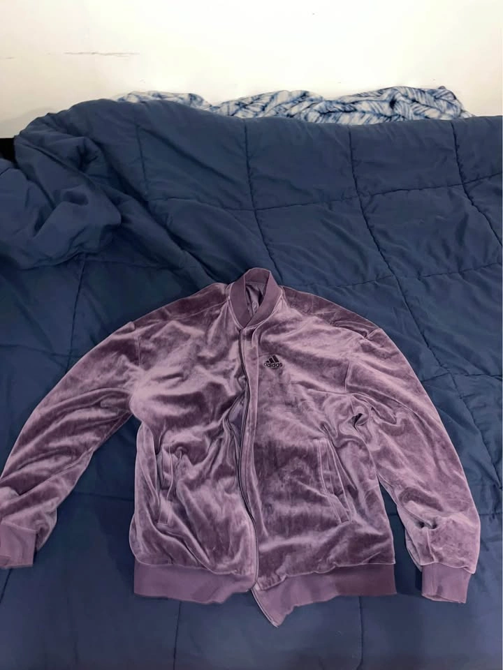 Adidas Reversible Velvet and Satin Bomber Jacket - photo 2